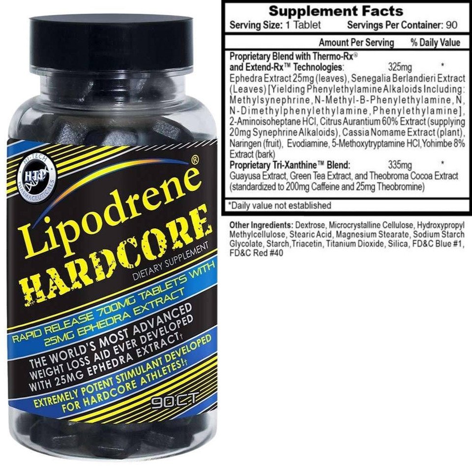 Hi-Tech Pharmaceuticals Lipodrene Hardcore 90ct - Image 2